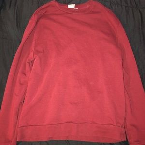 ASOS, Burgundy Long Sleeve Sweater